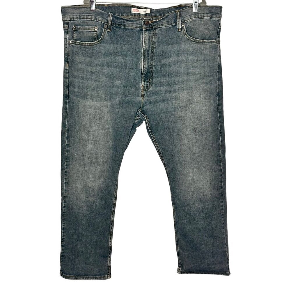 Levi Strauss Signature Straight Fit Jeans Mens 44x30 Medium Classic Norm Dad